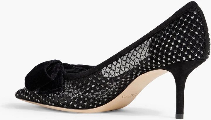 Love 65 crystal-embellished mesh pumps - Image 3