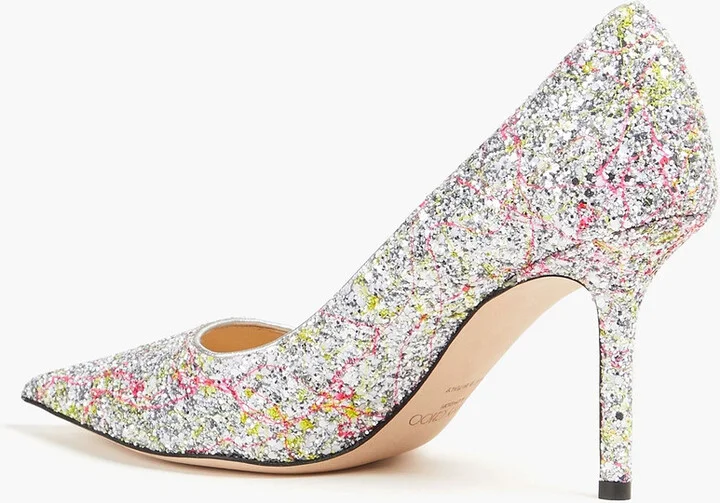 Love 85 embellished satin pumps - Image 3