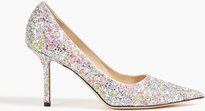 Love 85 embellished satin pumps