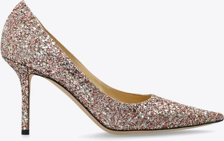 Love 85 Glittered Pumps