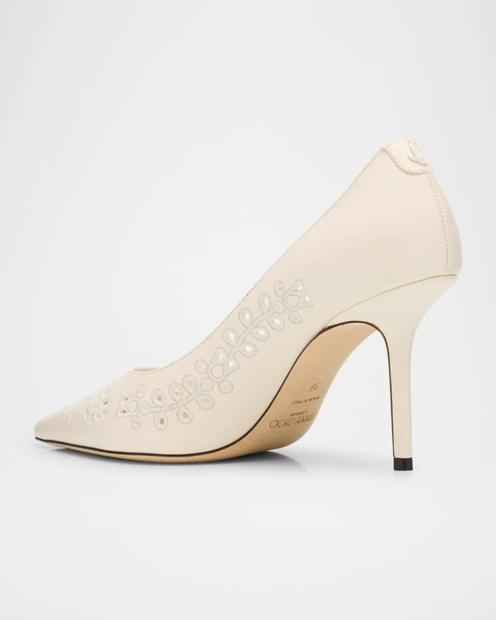 Love 85 Nappa Embroidered Pumps - Image 2