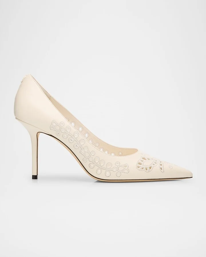 Love 85 Nappa Embroidered Pumps