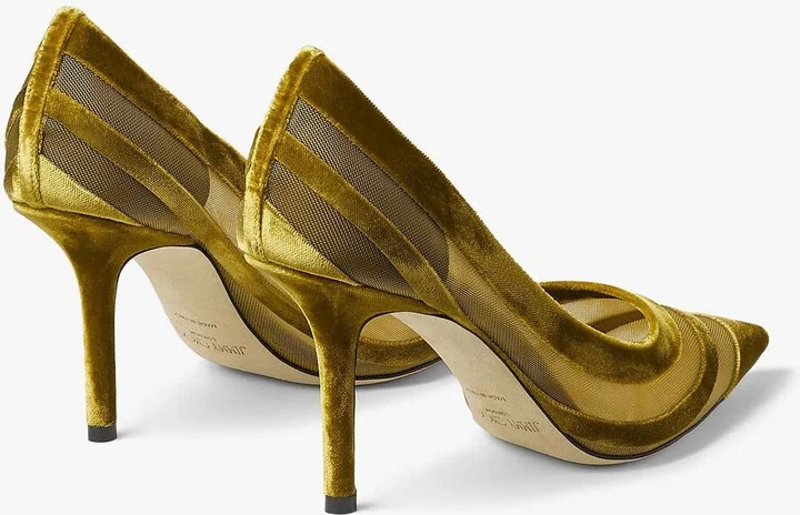 Love 85 Pumps in Flocked Velvet Mesh - Image 2