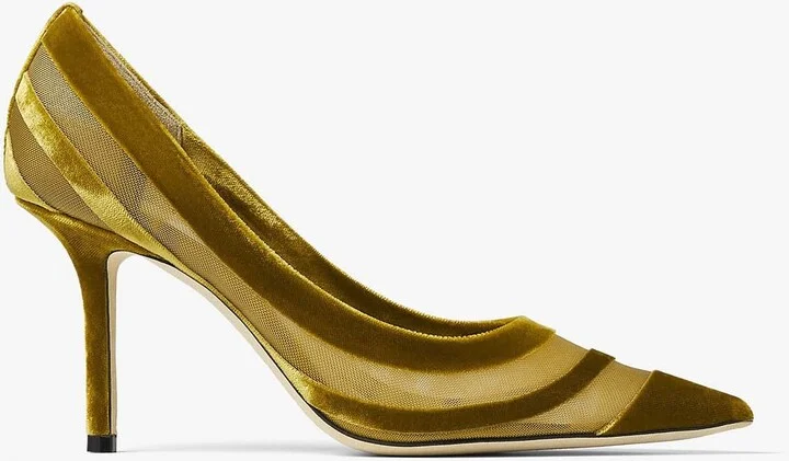 Love 85 Pumps in Flocked Velvet Mesh