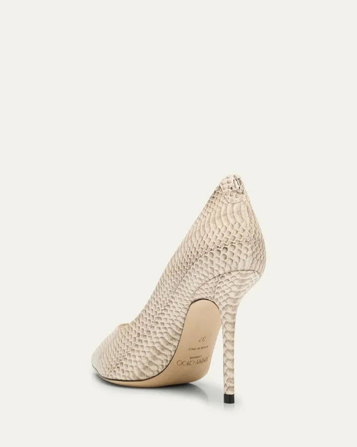 Love 85 Snake-Printed Leather Pumps - Image 2