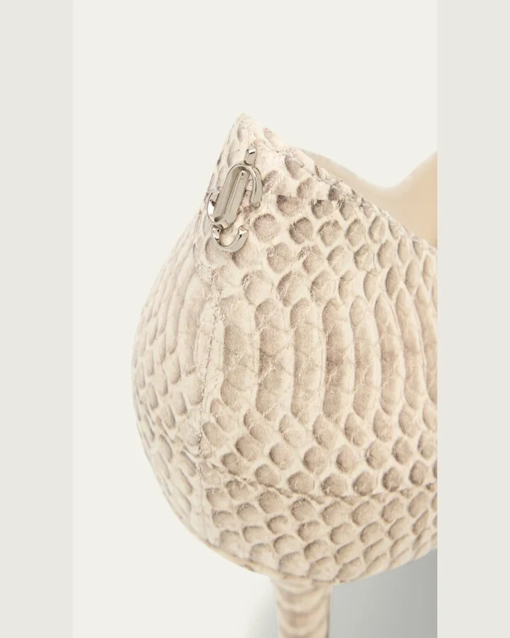 Love 85 Snake-Printed Leather Pumps - Image 3