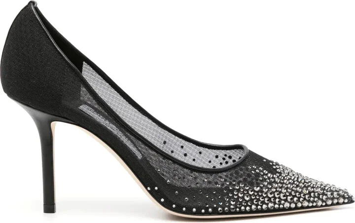 Love 85mm crystal-embellished pumps