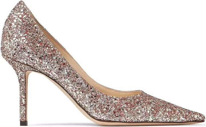 Love 85mm glitter-detail pumps