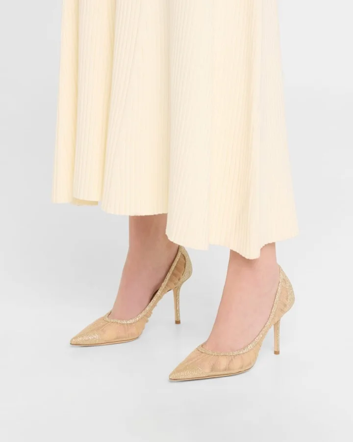 Love 85mm Glitter Tulle Pumps - Image 6