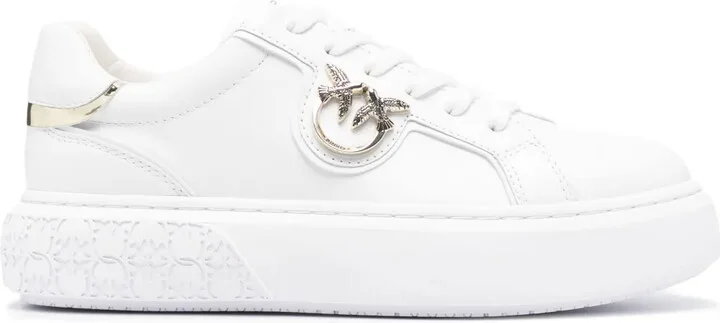 Love Birds leather sneakers