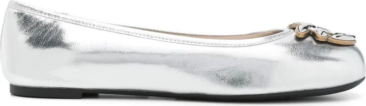 Love Birds-motif ballet flats