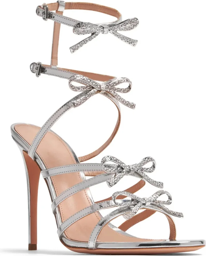 Love Bow 105mm leather sandals - Image 2