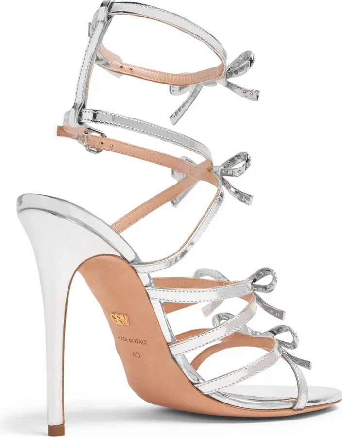 Love Bow 105mm leather sandals - Image 3