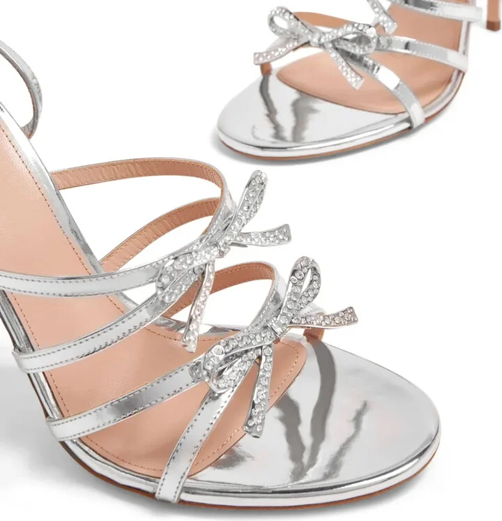 Love Bow 105mm leather sandals - Image 4
