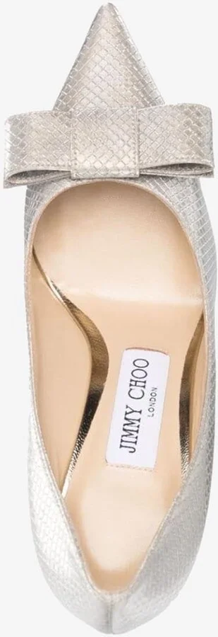 Love Bow 85 Metallic Pumps - Image 3