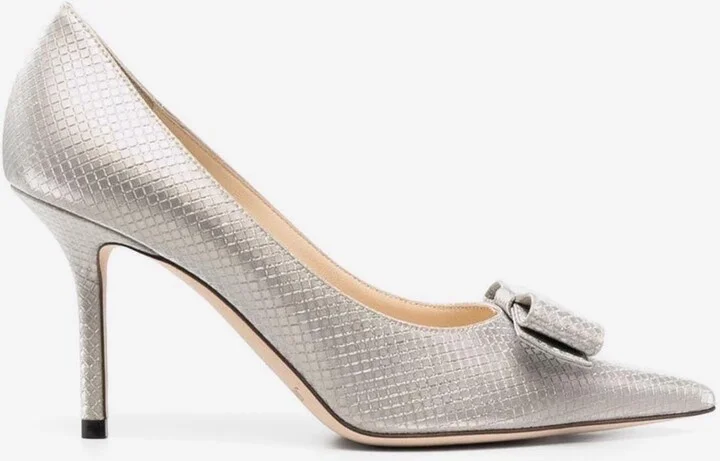 Love Bow 85 Metallic Pumps