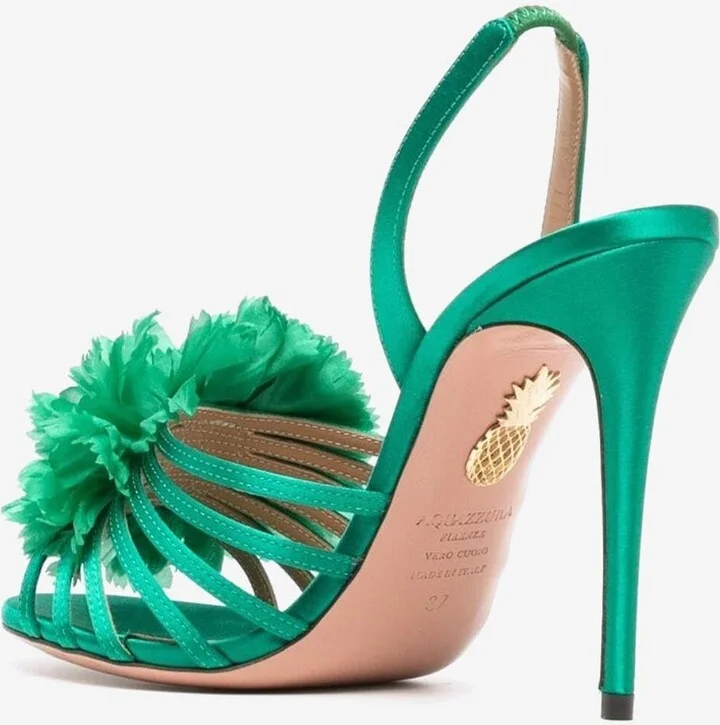 Love Carnation 105 Satin Sandals - Image 2