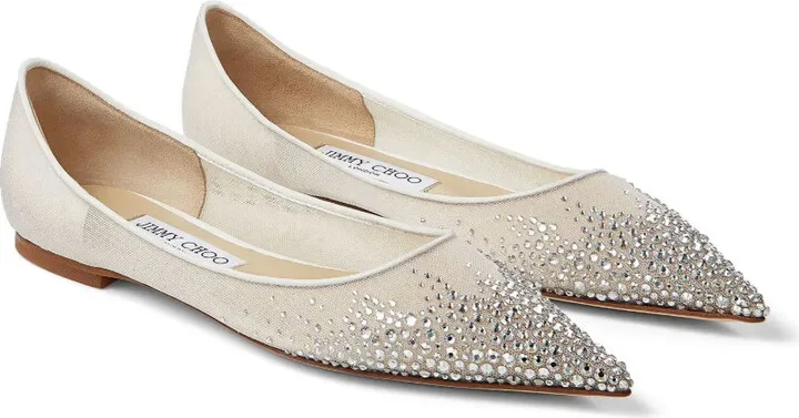Love crystal-embellished ballerinas - Image 2