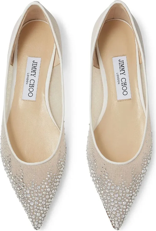 Love crystal-embellished ballerinas - Image 3