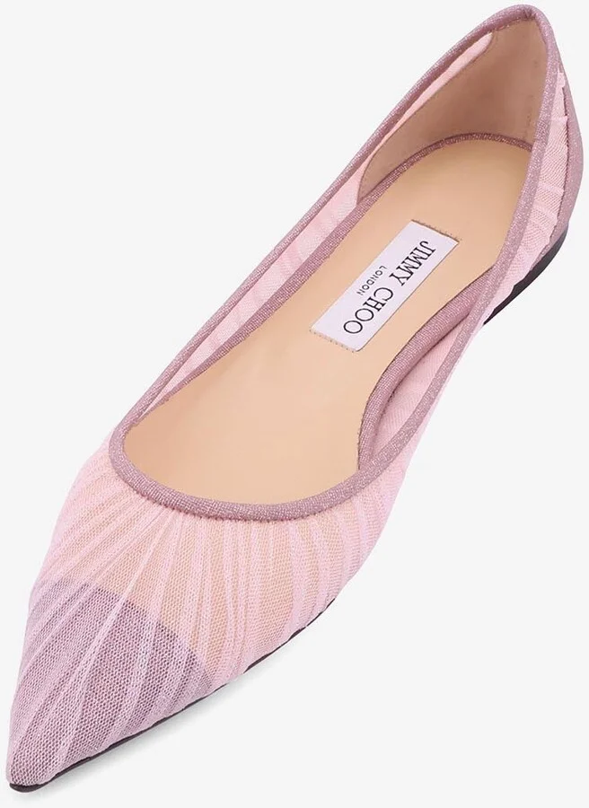 Love Glittered Tulle Ballet Flats - Image 3