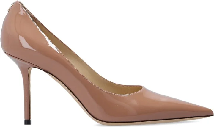 ‘Love’ Stiletto Pumps, , - Beige