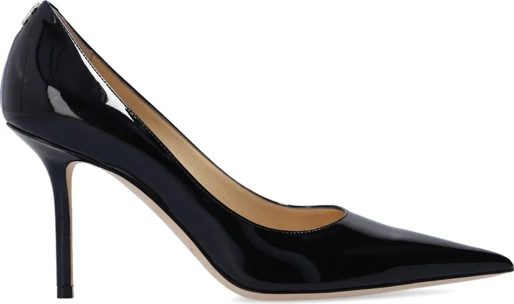 ‘Love’ Stiletto Pumps, , - Black