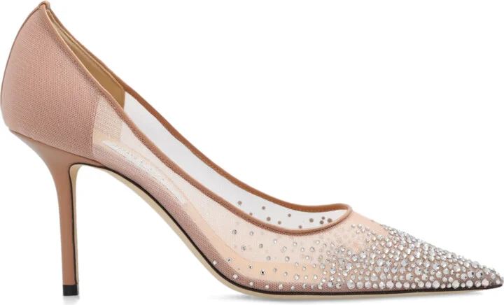 ‘Love’ Stiletto Pumps, , - Pink