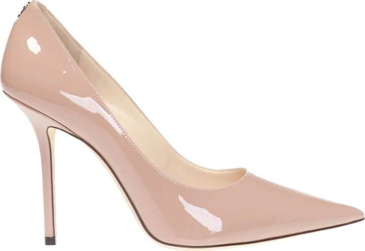 ‘Love’ Stiletto Pumps With Logo, , - Pink
