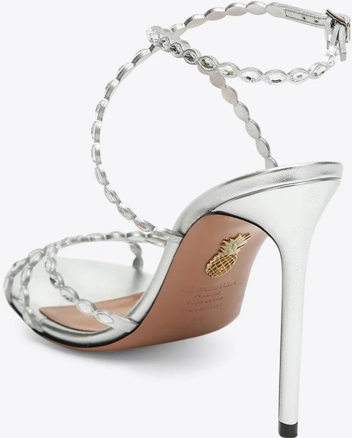 Love Struck 105 Metallic Leather Sandals - Image 2