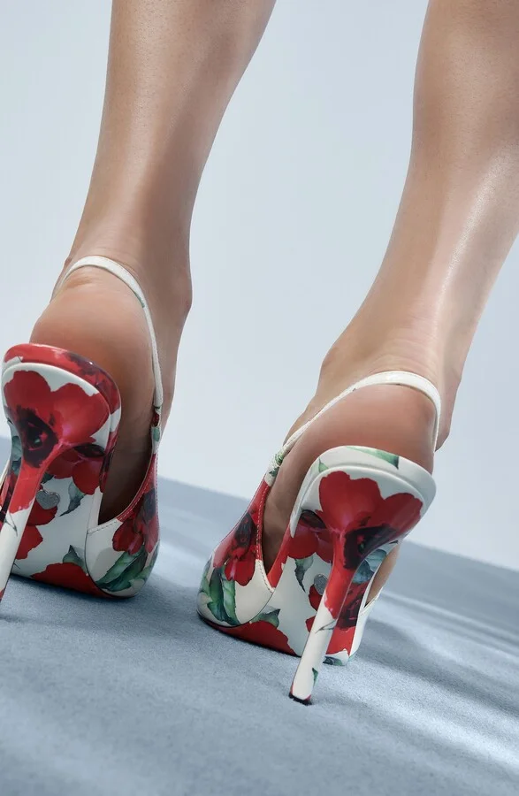 Lovebloom Pointed Toe Slingback Pump - Image 7