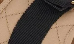 Lovec Q Bow Quilted Slide Sandal - Image 5