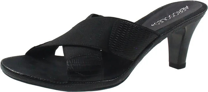 LovePowem Womens Solid Manmade Slide