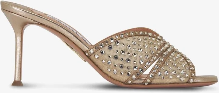 Lover 75 Crystal-Embellished Mules