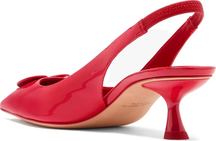Lover Slingback Pointed Toe Kitten Heel Pump - Image 2