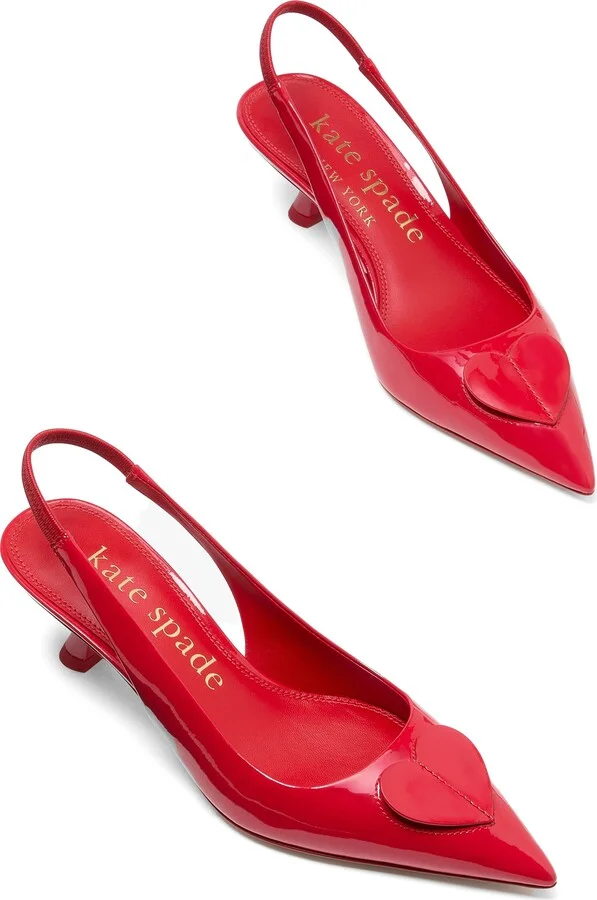Lover Slingback Pointed Toe Kitten Heel Pump - Image 5