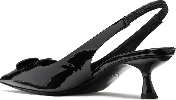 Lover Slingback Pointed Toe Kitten Heel Pump - Image 8