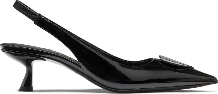 Lover Slingback Pointed Toe Kitten Heel Pump - Image 9