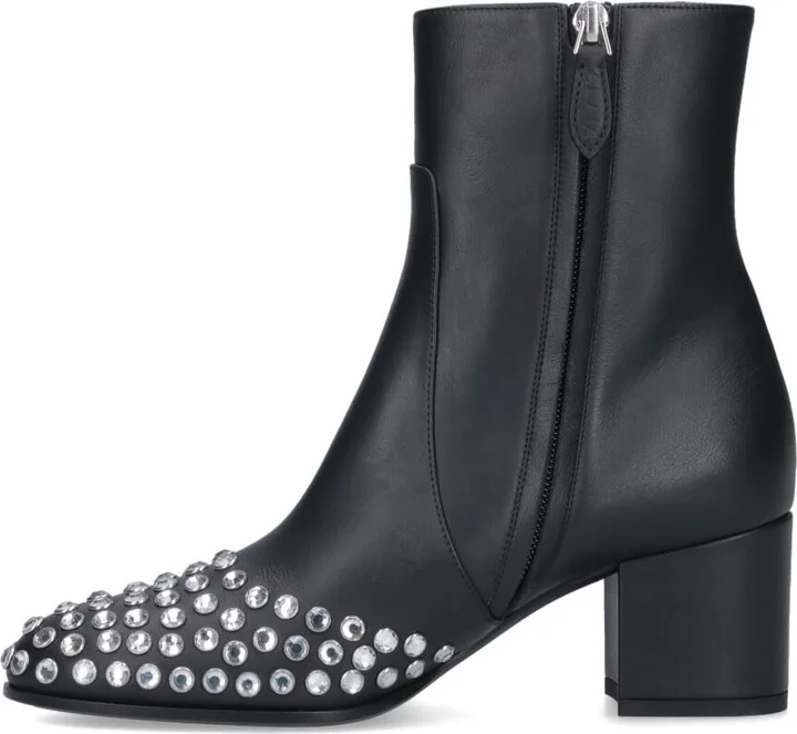 Low Ankle Boots With Rhinestones - Image 3