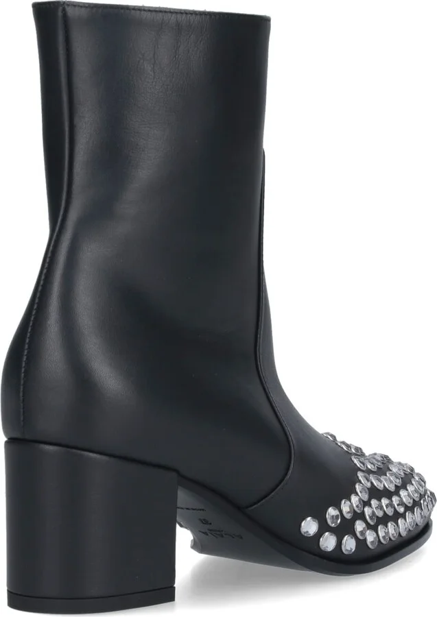 Low Ankle Boots With Rhinestones - Image 4