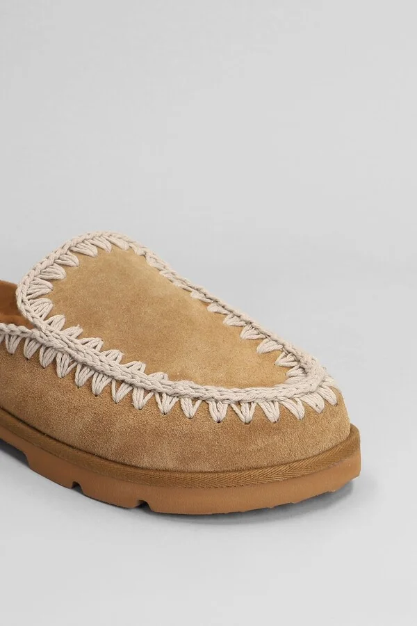 Low Bio Sabot Slipper-mule In Leather Color Suede - Image 5