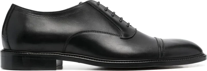 Low-Block Heel Derby Shoes
