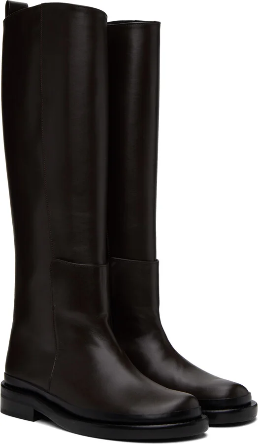 LOW CLASSIC Brown Pull-Loop Boots - Image 4