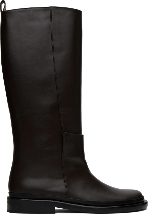 LOW CLASSIC Brown Pull-Loop Boots