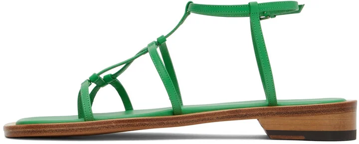 LOW CLASSIC Green Middle Strap Sandals - Image 3