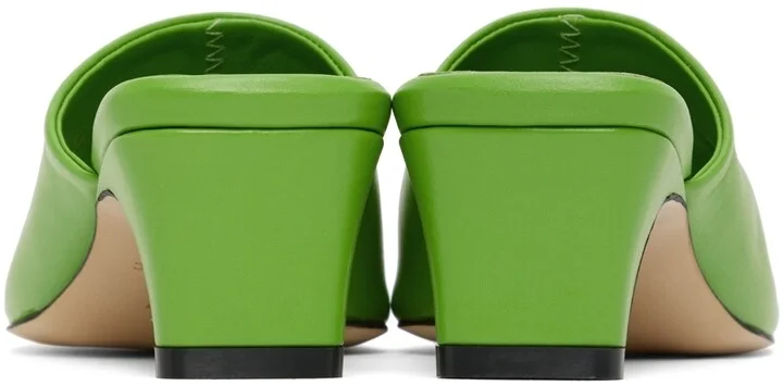 LOW CLASSIC Green Slide Heeled Sandals - Image 2