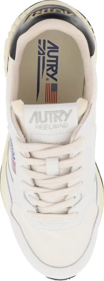 Low-cut Nylon And Leather Reelwind Sneakers - Image 2