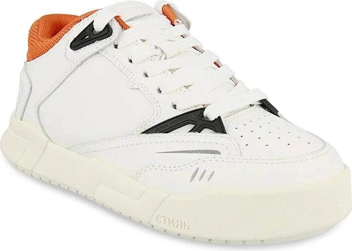 Low Key Logo Leather Sneakers - Image 2