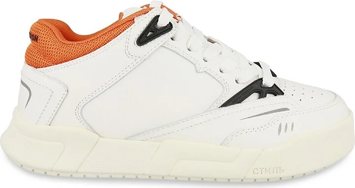 Low Key Logo Leather Sneakers