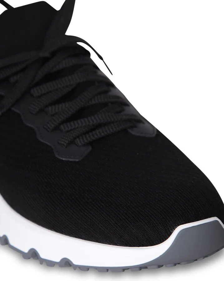 Low Knit Black Sneakers - Image 4