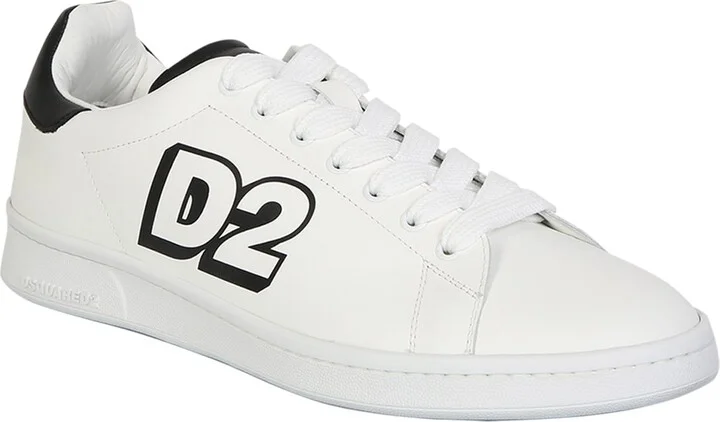Low Lace-up Sneakers With Printed Logo - Image 2